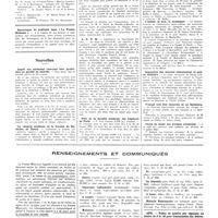 1144 - Page 1136 - Chroniques, variétés et informations. Médecins présents à Paris du 15 au 21 juillet 1935 / Nouvelles. Impôt des médecins exerçant leur profession en qualité de salariés / La réunion médicale de la faculté de médecine de Nancy / A. D. R. M / Prix de la société médicale des hôpitaux de Paris / Syndicat des médecins de la Seine / L'enfant, la mer, la montagne / Inspection des denrées alimentaires et police sanitaire / Voyage aux Iles Canaries et au Spitzberg / Corps de santé des troupes coloniales / Renseignements et communiqués