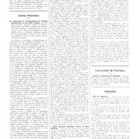 1299 - Page 1295 - Chroniques, variétés et informations. La médecine à travers le monde. U. R. S. S / Livres nouveaux. La construction et l'aménagement de l'hôpital psychiatrique et des asiles d'aliénés, par MM. Julien Raynier..., et Jean Lauzier... (Ed. de l'Aliéniste Français) [A. Baruk] / Université de Paris. Clinique obstétricale Baudelocque / Ligue nationale française contre le péril vénérien / Université de province. Faculté de médecine de Marseille / Concours. Prix de l'internat / Hospices civils de Rouen