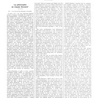 1327 - Page 1323 - Chroniques, variétés et informations. La philosophie de Claude Bernard