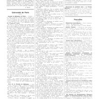 1331 - Page 1327 - Chroniques, variétés et informations. Livres nouveaux. Contribution à l'étude des antigènes des microbes pathogènes, par G. Sandor... (Doin, éditeur), Paris, 1935... [L. Nègre] / Université de Paris. Faculté de médecine de Paris / Prix de la faculté de médecine / Concours. Ecole nationale vétérinaire de Toulouse / Nouvelles. Distinctions honorifiques / Institut Pasteur / Institut Calot (Berck-Plage) / Assises internationales périodiques de physiologie, pathologie et thérapeutique cardio-vasculaires / Congrès international de l'insuffisance hépatique / IIIe Congrès de documentation photographique et cinématographique dans les sciences