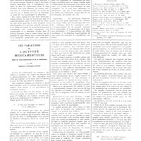 1334 - Page 1330 - Travaux originaux. Contribution à l'étude du mécanisme des troubles cardiaques des anévrismes artério-veineux. Par N. Kisthinios... / Bibliographie / Les variations de l'activité médicamenteuse. (Rôle du neuro-psychisme et de la diététique). Par MM. Gabriel et Roland Leven