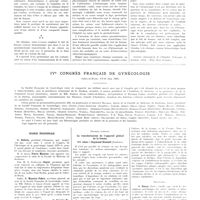1337 - Page 1333 - Travaux originaux. L'action hémostatique du lait de femme. Par L. Lindenfeld / IVe Congrès français de gynécologie (Salies-de-Béarn, 8-9-10 juin 1935) / Séance inaugurale / Premier rapport la vascularisation de l'appareil génital de la femme