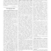 1409 - Page 1407 - Chroniques, variétés et informations. Livres nouveaux. Travaux pratiques de physiologie et principes d'expérimentation, par A. Jullien... Préface par le prof. H. Cardot... (J.-B. Baillière et fils, éditeur), Paris... [J. Gautrelet] / Université de Paris. Clinique thérapeutique médicale de la Pitié / Clinique des maladies cutanées et syphilitiques / Clinique obstétricale Baudelocque / Clinique ophtalmologique de l'Hôtel-Dieu / Histologie