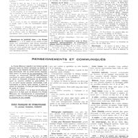 1534 - Page 1536 - Chroniques, variétés et informations. Concours. Dispensaire antituberculeux d'Issoudun. La Châtre, Argenton, Le Blanc / Nouvelles. Syndicat des médecins non spécialisés (non fonctionnaires) de dispensaires d'hygiène sociale / Clinique de Dr Calot / 3e Congrès de l'association pour la documentation photographique et cinématographique dans les sciences / Nécrologie / Renseignements et communiqués
