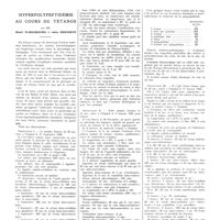 1599 - Page 1601 - Travaux originaux. Hyperpolypeptidémie au cours du tétanos. Par MM. Henri Warembourg et Jules Driessens