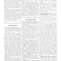 1619 - Page 1621 - Chroniques, variétés et informations. La médecine à travers le monde. Belgique / Livres nouveaux. Précis de chimie biologique médicale, par P. Cristol... (Masson et compagnie, édit.)... / Université de Paris. Clinique chirurgicale de la Salpêtrière / Clinique médicale de l'hôpital St-Antoine / Clinique des maladies infectieuses des l'hôpital Claude-Bernard / Clinique médicale infantile des enfants malades