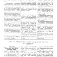 1632 - Page 1634 - Travaux originaux. Recherches expérimentales sur l'action vasculaire des produits de contraste utilisés en artériographie. Application à l'interprétation et la prévision des accidents de l'artériographie. Par MM. X.-J. Contiades, G. Ungar. et J. Naulleau / XLIVe Congrès de l'association française de chirurgie. (Paris, 7-12 octobre 1935) (suite). Troisième question. Technique et conséquences physiologiques des opérations portant sur le diaphragme (phrénicectomie exceptée)