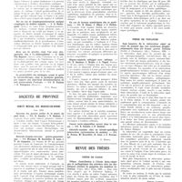 1654 - Page 1658 - Sociétés de Paris. Société médicale des hôpitaux. 18 octobre 1935 / Sociétés de province. Comité médical des Bouches-du-Rhône. Juin 1935 / Revue des thèses. Thèse de Paris. Villner. Contribution à l'étude histo-chimique et pathogénique des artérites chez les diabétiques atteints de gangrène des membres inférieurs (Vigot, édit.). Paris, 1935 [J. Sénèque] / Thèse de Toulouse. Jean Lasserre. De la tuberculose aiguë au cours du premier âge. Les syndromes gangliopulmonaires dans ses formes graves initiales (Paillès et Chataignier, édit.), Toulouse, 1935 [Robert Clément]