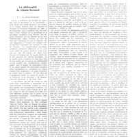 1657 - Page 1661 - Chroniques, variétés et informations. La philosophie de Claude Bernard