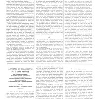 1665 - Page 1669 - Travaux originaux. Les vésicules biliaires en situation basse. Par MM. Faroy, Deron et Carlotti / À propos du diagnostic du tabes fruste. Les aréflexies tendineuses, les troubles sensitifs et trophiques pouvant accompagner les malformations du rachis lombo-sacré (Spina-bifida occulta et sacralisation de la 5e vertèbre lombaire). Par MM. Jacques Decourt et Maurice Coste