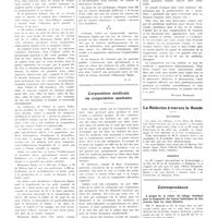 1698 - Page 1702 - Chroniques, variétés et informations. La station thermale d'Hammam Righa près d'Alger / Corporation médicale ou corporation sanitaire / La médecine à travers le monde. Esthonie / Hongrie / Correspondance. À propos de la valeur du tubage duodénal pour le diagnostic des kystes hydatiques du foie ouverts dans les voies biliaires