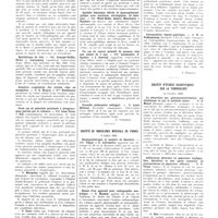 1727 - Page 1733 - Sociétés de Paris. Société de pédiatrie. 15 octobre 1935 / Société de radiologie médicale de France. 9 juillet 1935 / Société d'études scientifiques sur la tuberculose. 12 octobre 1935