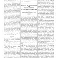 1885 - Page 1892 - Travaux originaux. L'azotémie non uréique et son traitement par l'urée et les extraits de foie. Par MM. W. Nonnenbruch... et J. Weisev... / Efficacité de l'acétylcholine dans le traitement de l'épilepsie traumatique. Par MM. Fribourg-Blanc, Lassale et Passa...
