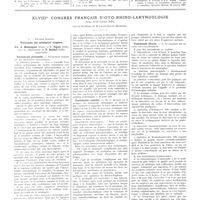1891 - Page 1898 - Mouvement médical. Effets de l'analgésie obstétricale par barbituriques sur la contraction utérine et sur le foetus. Bibliographie / XLVIIIe Congrès français d'oto-rhino-laryngologie. (Paris, 14-19 octobre 1935). Sous la présidence de M. Lafite-Dupont... I. Premier rapport. Traitement des méningites otogènes