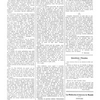 1899 - Page 1908 - Chroniques, variétés et informations. Opinions sur l'alimentation et les aliments / Questions fiscales / La médecine à travers le monde. États-Unis