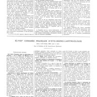 1910 - Page 1919 - Travaux originaux. Fractures de la base et Propidon. Par M. Lecercle... / XLVIIIe Congrès français d'oto-rhino-laryngologie. (Paris, 14-19 octobre 1935) (suite et fin). Sous la présidence de M. Lafite-Dupont... Communication diverses