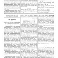 1950 - Page 1959 - Travaux originaux. L'importance des zones vaso-sensibles sino-carotidiennes dans le déterminisme de la mort subite. Par Albert Salmon... / Bibliographie / Mouvement médical. Les données de la phytopharmacologie et les phytohormones