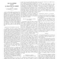 2038 - Page 2049 - Travaux originaux. Les paludéens devant la réaction de Henry. Par MM. E. Marchoux et V. Chorine