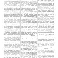 2115 - Page 2126 - Chroniques, variétés et informations. Etude médicale des crânes artificiellement déformés chez les anciens habitants de l'Argentine / Les mollusques venimeux / La médecine à travers le monde. Canada / États-Unis