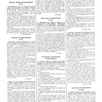 0003 - Page 2 - Annales de Médecine (Paris). R. Goiffon, R. Parent et J. Waitz. L’épreuve de dyspnée provoquée en espace clos. Etude physio-pathologique / Annales Médico-psychologiques (Paris). H. Baonville, J. Ley et J. Titeca. Un cas de tétanie post-opératoire avec troubles mentaux graves / Annales de dermatologie (Paris). Cedercreutz. L’ulcère chronique de la verge dans la maladie de Nicolas et Favre / Gadrat. La séro-réaction blennorragique dans le liquide céphalo-rachidien / Revue de la tuberculose (Paris). F. Meersseman, H. Coumel, R. Marot et J. Bergondi. Les cortico-pleurites tuberculeuses (à propos de 11 observations personnelles) / Münchener Medizinische Wochenschrift. F. Lickiat. Théorie et pratique de la thérapeutique par la glycérine dans la lithiase rénourétérale / Siedentopf. Contribution au problème du traitement chirurgical ou conservateur dans les hémorragies puerpérales / Klinische Wochenschrift (Leipzig). I. Abelin. L’origine extrathyroïdienne de combinaisons iodées agissant comme la thyroxine