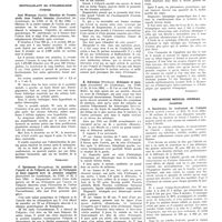0007 - Page 4 - Dermatologische Wochenschrift (Leipzig). Spiethoff : Les rayons mous (rayons limite) dans le lupus vulgaire / Zentralblatt für gynaekologie (Leipzig). Axel Westman... Réaction de l’ovaire sénile dans l’espèce humaine / F. Spickmann... La question de l’anurie et de l’oligurie au cours de l’éclampsie et leurs rapports avec la pression sanguine / H. Schwanen... Eclampsie et paralysie / The British medical Journal (Londres) / A. Douthwaite. Le traitement de l’obésité