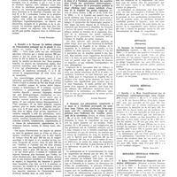 0093 - Page 47 - Il Policlinico [Sezione medica] (Rome). A. Ferrannini. Le syndrome rénal dans les cirrhoses du foie / D. Beggi et L. Dettori. Recherches cliniques sur l’action hypoglycémiante de la sécrétine végétale / L. Croselti et A. Forconi. Le tableau clinique de l’intoxication subaiguë par le plomb / Rivista di clinica medica (Florence). A. Giannoni. Les phénomènes consécutifs à la stase et à l’ischémie provoquée des membres dans l’étude des syndromes hémorragiques ; Note V : l’épreuve de la percussion pendant la stase (flicking test) comme méthode d’examen de la fragilité des petits vaisseaux / A. Giannoni. Les phénomènes consécutifs à la stase et à l’ischémie provoquée des membres dans l’étude des syndromes hémorragiques ; note VI : variations du temps de coagulation sous l’influence des troubles provoqués de la circulation / Spitalul (Bucarest). G. Seteano. Le traitement conservateur des bartholinites / Clujul médical (Cluj). J. Gavrila et A. Man. Considérations sur la sérothérapie antistreptococcique dans l’érysipèle / Miscarea medicala Romana (Craiova). A. Aslau. Contributions au diagnostic des artérites oblitérantes