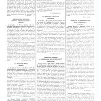 0413 - Page 207 - Revista de medicina y cirugia de la habana (La Havane). G. Odio de Granda. Traitement du diabète par des injections d’extrait testiculaire préparé sous une forme spéciale / Archivos de medicina cirugia y especialidades (Madrid). J. A. Collazo et A. F. Cruz. L’action anti-créatinurique des extraits hépatiques dans les dystrophies musculaires / La Medicina Ibera (Madrid). J. A. Collazo, R. Rosa et F. Cruz. L’effet hypocalcémiant et antitétanisant de l’extirpation de la zone du corpuscule carotidien / S. Puente Veloso. L’injection d’insuline, épreuve fonctionnelle gastrique / La medicina catalana (Barcelone). A. Novellat et Roig. Note pharmacologique sur les venins de serpents / American journal of obstetrics and gynecology (Saint-Louis). Edward Davis, Fred Adair, Gerald Rogers, M. S. Kharasch et Romeo Legault. Un nouveau principe actif de l’ergot et ses effets sur la motricité utérine / Archives of dermatology and syphilology (Chicago). Stockes, Kulchar et Pillsbury. Action sur la peau des facteurs émotionnels et nerveux ; étiologie de l’urticaire / Lerner. Traitement de l’acné vulgaire