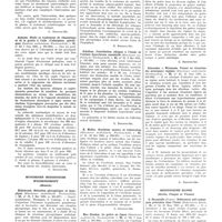 0421 - Page 211 - Deutsche medizinische Wochenschrift (Leipzig). H. Hoff et L. Schonbauer. L’oedème cérébral post-opératoire / Gudzent. Etude et traitement du rhumatisme et de la goutte a l’aide d’allergènes spécifiques / Münchener Medizinische Wochenschrift (Munich). Hildebrand. Rétention glycogénique et hypophyse / Schulten. Contribution clinique à l’étude de l’anémie hypochrome essentielle / H. Muller. Erytheme noueux et tuberculose / Max Clendon. Le goitre au Japon / Schroeder et Wittmann. Teneur en vitamines des principaux régimes / Medizinische Klinik (Berlin, Prague et Vienne). A. Decastello... Substances anti-anémiques présentes dans l’urine