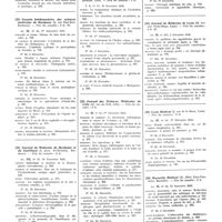 0007 - Page 4 - Décembre 1935. [19] Revue médicale française..., Paris... / [20] Gazette hebdomadaire des sciences médicales de Bordeaux..., Bordeaux... / [21] Journal de médecine de Bordeaux et du Sud-Ouest..., Bordeaux... / [22] L'Echo médical du Nord..., Lille... / [23] Journal des sciences médicales de Lille..., Lille... / [24] Journal de médecine de Lyon..., Lyon... / [25] Lyon médical..., Lyon... / [26] Marseille médical..., Marseille...
