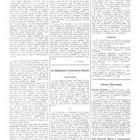 0018 - Page 14 - Chroniques, variétés et informations. L'armée et la tuberculose / La médecine à travers le monde. Angleterre / Hongrie / Roumanie / Livres nouveaux. Doctrines thermales, par Etienne Chabrol... (Masson et Compagnie, éditeurs)... [G. Poix] / Guide Rosenwald, médical et pharmaceutique... (M. J. Rosenwald, pharmacien, éditeur...