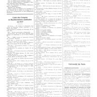 0019 - Page 15 - Chroniques, variétés et informations. Livres nouveaux. Guide Rosenwald, médical et pharmaceutique... (M. J. Rosenwald, pharmacien, éditeur... / Liste des congrès et manifestations médicales en 1937 / Université de Paris. Conférences-promenades / Hydrologie et climatologie thérapeutiques / Hygiène industrielle et médecine du travail