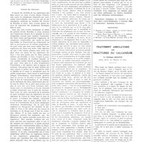 0065 - Page 61 - Travaux originaux. Sur l'immunisation contre le cancer expérimental par des vaccinations intra-cutanées. Par MM. Stanislas Wilner et Sigismond Zakrzwski / Bibliographie / Traitement ambulatoire des fractures du calcanéum. Par Philippe Graffin...
