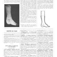 0066 - Page 62 - Travaux originaux. Traitement ambulatoire des fractures du calcanéum. Par Philippe Graffin... / Sociétés de Paris / Société française de dermatologie et de syphiligraphie. 10 décembre 1936