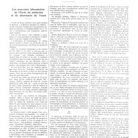 0073 - Page 69 - Chroniques, variétés et informations. Les nouveaux laboratoires de l'école de médecine et de pharmacie de Tours
