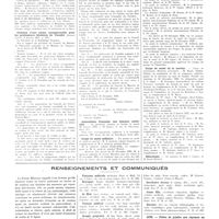 0076 - Page 72 - Chroniques, variétés et informations. Nouvelles. Récompenses pour travaux scientifiques / Création d'une classe exceptionnelle pour les professeurs titulaires de faculté / Association française des femmes médecins / Corps de santé militaire / Corps de santé de la marine / Nécrologie / Renseignements et communiqués