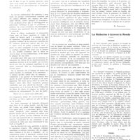 0114 - Page 110 - Chroniques, variétés et informations. Philosophie des réflexes / La médecine à travers le monde. Canada / Italie / Pérou
