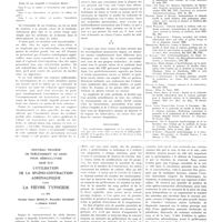 0178 - Page 174 - Travaux originaux. Valeur de la recherche du bacille de Koch dans le contenu gastrique recueilli à jeun pour le diagnostic de la tuberculose pulmonaire. Par MM. P.-F. Armand-Delille et G. Kerambrun / Bibliographie / Nouveau procédé de prélèvement du sang pour hémoculture basé sur l'utilisation de la spléno-contraction adrénalinique dans la fièvre typhoïde. Par MM. Nechat Omer Irdelp, Muzaffer Guchan et Chakir Ugan