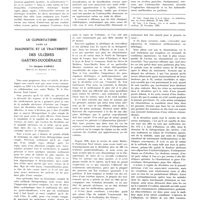 0216 - Page 212 - Travaux originaux. ostéomyélite éburnante chronique des os longs et le diagnostic des condensations osseuses. Par MM. P. Moulonguet et J.-A. Lièvre... / Le clinostatisme dans le diagnostic et le traitement des ulcères gastro-duodénaux. Par Jacques Caroli...