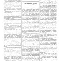 0246 - Page 242 - Chroniques, variétés et informations. Maurice Parat (1899-1936) [Nécrologie] [Pierre Mocquot] / Les assurances sociales et la mortalité