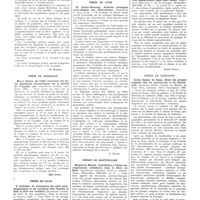 0286 - Page 282 - Revue des thèses. Thèse d'Alger. M. Fabrégoule. La séroflulation à la mélanine au cours du paludisme. Alger, 1936 [R. Burnier] / Thèse de Bordeaux. Max-J. Richou. De l'effet correcteur des fortes dépressions barométriques sur la toxicité de l'oxygène pur (Imprimerie Delmas), Bordeaux, 1936 [Jean Leduc] / Thèse de Lille. P. Couluma. La terminaison des nerfs pneumogastriques et ses variations chez l'homme et dans la série des vertébrés (Imprimerie Centrale du Nord...), Thèse de doctorat des sciences, Lille [A. Ravina] / Thèse de Lyon. Th. Graber-Duvernay. Arthrites chroniques sacro-iliaques non tuberculeuses (Imprimerie A Rey), Lyon [A. Ravina] / Thèses de Montpellier. Marguerite Muzard. Contribution à l'étude des compressions médullaires dans la fièvre de Malte (Imprimerie Chastenier Frères et Alméras, Nîmes), Montpellier, 1936-137, n° 11 / Louis Guillaumé. Contribution à l'étude de la crise appendiculaire aiguë chez l'enfant (Imprimerie Mari-Lavit...), Montpellier, 1935-1936, n° 39) [André Guibal] / Thèse de Lisbonne. Carlos Salazar de Sousa. Etude des groupes sanguins chez les nouveau-nés et les nourrissons. (Imprensa Medica, Calçada do Moinho do Vento 10-A), Lisbonne. Thèse d'agrégation 1936 [J. Comby]