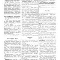0291 - Page 287 - Chroniques, variétés et informations. Livres nouveaux. Les méthodes manuelles de respiration artificielle, par D. Cordier... (Masson et Compagnie, éditeurs). Paris, 1936... [L. Rivet] / Figures de la Mandragore, plante démoniaque, par J. Bouquet... (Et. Chiron, édit), Paris, 1936... [A. et J.-S. de Goldfiem] / Université de Paris. Clinique cardiologique, Broussais / Clinique médicale des enfants, Hôp. Enfants-Malades / Pathologie chirurgicale / Physiologie / Hôpitaux et hospices. Association d'enseignement médical des hôpitaux de Paris / Amphithéâtre d'anatomie / Sanatoriums publics / Concours. Ecole française de stomatologie / Hospice Paul-Brousse / Internat / Internat de Brévannes, Raymond-Poincaré, Sainte-Périne, Chardon-Lagache, Hendaye / Hôpital-hospice de Dieppe / Nouvelles. Distinctions honorifiques / Association générale des médecins de France / Bal de l'école du service de santé militaire de Lyon / Le VIIIe Congrès international de haute culture médicale