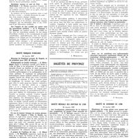 0305 - Page 301 - Sociétés de Paris. Société de pédiatrie. 2 février 1937 / Société française d'urologie. 18 janvier 1937 / Sociétés de province / Société médicale des hôpitaux de Lyon. 26 janvier 1937 / Société de chirurgie de Lyon. 28 janvier 1937