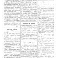 0331 - Page 327 - Chroniques, variétés et informations. Livres nouveaux. La ponction de la rate, par MM. P. Emile-Weil..., P. Isch-Wall et Mlle Suzanne Perlès... (Masson et Compagnie, éditeurs), Paris, 1936... [L. Rivet] / Université de Paris. Faculté de médecine de Paris / Bactériologie / Chimie médicale / Hygiène et médecine préventive / Parasitologie et histoire naturelle médicale / Physiologie / Universités de province. Faculté de médecine d'Alger / Faculté de médecine de Strasbourg / Hôpitaux et hospices. Hôpital Beaujon Clichy / Hôpital de la Pitié / Concours. Médecins des hôpitaux / Internat / Hôpital Saint-Michel / Hôpitaux de Tunis