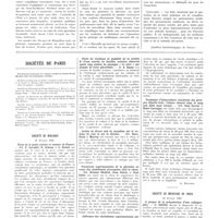 0362 - Page 358 - Travaux originaux. La fièvre typhoïde des jeunes mariés. Par M. Belin / Sociétés de Paris / Société de biologie. 27 février 1937 / Société de médecine de Paris. 12 févier 1937