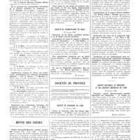0382 - Page 378 - Sociétés de Paris. Société médico-chirurgicale des hôpitaux libres. 4 février 1937 / Société de stomatologie de Paris. 19 janvier 1937 / Sociétés de province / Société de chirurgie de Lyon. 11 février 1937 / Société nationale de médecine et des sciences médicales de Lyon. 10 février 1937 / Revue des thèses. Andrée Grimanelli-Malartic. Greffes ovariennes (Legrand, édit), Paris, 1936 [A. Ravina] / Jean Fresnais. L'ablation isolée de la 1re côte en chirurgie pleuro-pulmonaire. Thèse de Paris, 1936 [André Sicard]