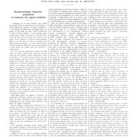 0383 - Page 379 - Notes de médecine pratique, dermatologie, publiées par les soins de A. Sézary. Symptomatologie, diagnostic, prophylaxie et traitement des teignes tondantes