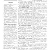 0411 - Page 407 - Chroniques, variétés et informations. Nouvelles. Distinctions honorifiques / Cours de laryngo-phoniatrie / Le premier congrès universel de la voix / Société d'Aix-les-Bains / Centre de rééducation de Saint-Fargeau / Pour la réadaptation de l'enfant / Ligue française contre le rhumatisme / Congrès international des ondes courtes en physique, biologie et médecine / Congrès international des stations balnéaires / Corps de santé de la marine / Corps de santé des troupes coloniales