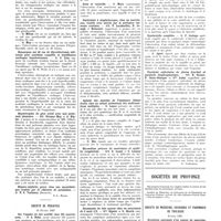 0425 - Page 421 - Sociétés de Paris. Société médicale des hôpitaux. 17 mars 1937 / Société de pédiatrie. 16 février 1937 / Sociétés de province / Société de médecine, chirurgie et pharmacie de Toulouse. Février 1937