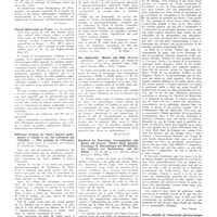 0434 - Page 430 - Chroniques, variétés et informations. Livres nouveaux. Les épithéliomas intra-laryngés. Formes anatomo-cliniques et voies d'extension, par Jean Leroux-Robert, préface de A. Hautant... (Doin et Compagnie, édit)... [R. Caussé] / Plantes médicinales de France. Les 12 premières séries déjà parues ne sont plus fournies qu'en deux volumes reliés. Chaque volume est précédé d'une notice du Professeur Perrot... / Réflexions critiques sur l'ulcère digestif expérimental et humain et sur son traitement par l'histidine. - Rôle probable de l'histamine, par M. André Jacob. (Les Editions universitaires de Strasbourg), Strasbourg [M. Wolf] / Der geburstod : mutter und kind (Mortalité obstétricale : mères et enfants), par Sigismund Pellier... (Deuticke, édit), Leipzig et Vienne, 1936... [Henri Vignes] / Handbuch der neurologie, herausgegeben vom bumke und foerster. Zehnter band. Spezielle neurologie. II. Erkrankungen der wirbelsäule, des schädels mit nebenhohlen, und der hüllen... (Julius Springer), Berlin, 1936 [H. Schaeffer] / Theory and practice of psychiatry, par William S. Sadler... (The C. V. Mosy Company, édit), Saint-Louis, 1936 [Joao Coelho] / Revue annuelle de l'association pharmaceutique américaine, 1933..., Washington, 1935
