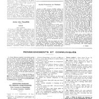 0492 - Page 488 - Chroniques, variétés et informations. Nouvelles. Corps de santé de la marine / Actes des facultés. Lille / Société protectrice de l'enfance [J. Comby] / Renseignements et communiqués